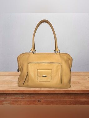 Vintage Tod's Tan Briefcase Style Handbag